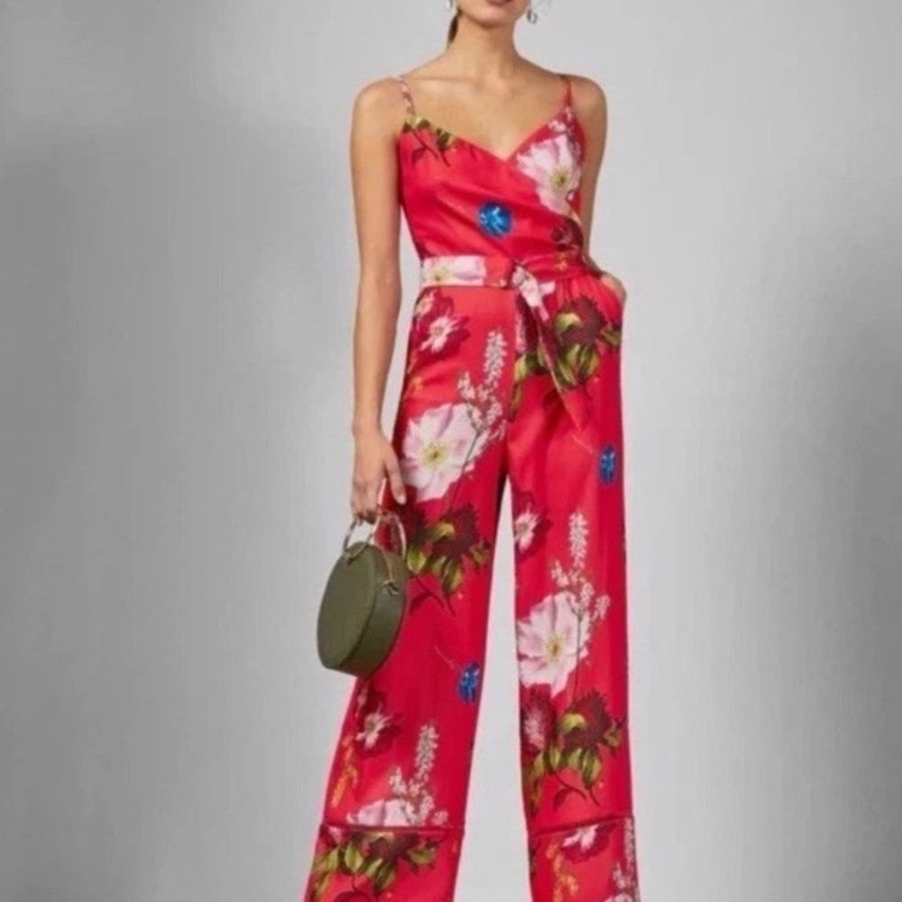 TED BAKER BERRY SUNDAE WRAP JUMPSUIT Size 0